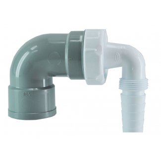 Geräteanschlussstück Winklig/Spitzende 40 mm PP/PVC