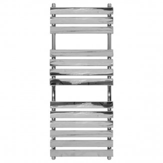 Bella Platina Chrom Handtuchheizkörper 1300x500 – 430 Watt Seitenanschlüsse