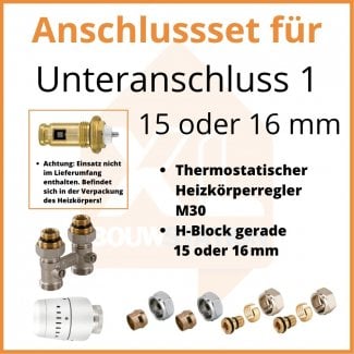 Eco 8 Thermostatisches Anschlussset 1
