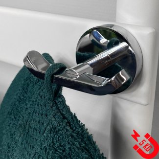 BSXL Magneet-Line Chrom – Magnetischer Handtuchhaken doppelt