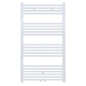120x60 cm - 775 Watt - Ecorad Badheizkörper - Weiß (RAL9016) - Universal-6 Anschlüsse