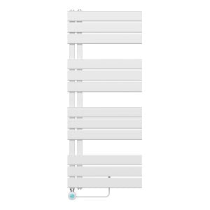 120x50 cm - 590 Watt - Ecorad E-Slide - Programmierbarer Thermostat - Elektrischer Designheizkörper - Weiß