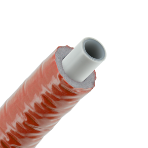 Bonfix Alu-Press Mehrschichtverbundrohr isoliert | Rot | 16 x 2.0 | Rolle 50 meter