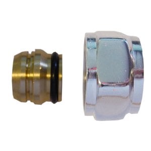 Adapter Eurokonus auf 15 mm Klemmring, Chrom