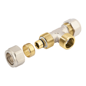 Bonfix Alu-Klemm x Außengewinde x Alu-Klemm T-Stück | 32 x 1 x 32
