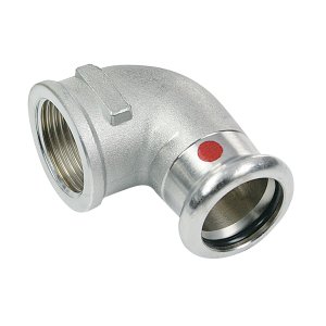 Bonfix Stahlverzinkt Innengewinde x Press Winkelstück (Heizung) | 3/8 x 12