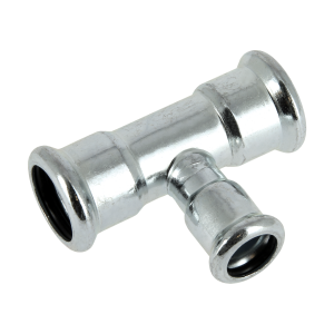 Bonfix Stahlverzinkt Press T-Stück reduziert (Heizung) | 35 x 35 x 28