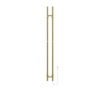150 cm Sticky - 60 Watt Dryheating - Gebürstetes Gold - Elektrischer Stab-Badheizkörper Einzel