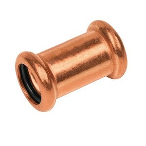 Bonfix Rotkupfer Press gerade Kupplung (Wasser) | 22 x 22
