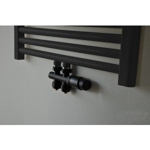 Riko Thermostat-Unterblock-Set, gerade, Matt Schwarz