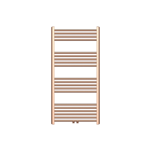 120x60 cm - 775 Watt - Ecorad Badheizkörper - Gebürstetes Kupfer - Universal-6 Anschlüsse