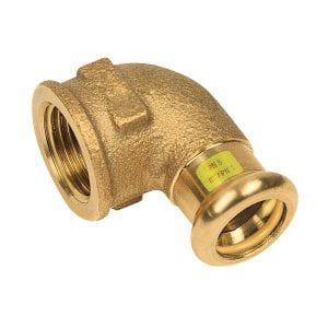 Bonfix Rotkupfer Innengewinde x Press Winkelstück (Gas) | 1/2 x 12