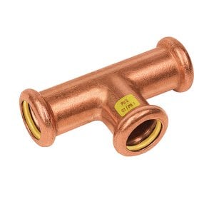Bonfix Rotkupfer Press T-Stück reduziert (Gas) | 35 x 35 x 28