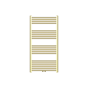 120x60 cm - 775 Watt - Ecorad Badheizkörper - Gebürstetes Gold - Universal-6 Anschlüsse
