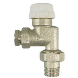 Thermostatventil ohne Kopf 1/2", axial, inkl. Adapter