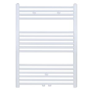 100x60 cm - 650 Watt - Ecorad Badheizkörper - Weiß (RAL9016) - Universal-6 Anschlüsse
