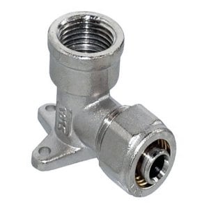 HS Innengewinde x Schraubfitting-Wandwinkel für Alu-Mehrschicht-Verbundrohr | 1/2 x 16 | 40 mm