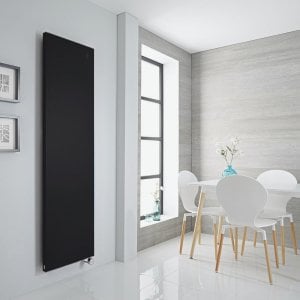 500x1600 - 700 Watt | Elektro-Badheizkörper Plan Mat Mattschwarz