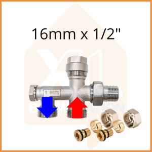 Einrohrventil A 16mm x 1/2''