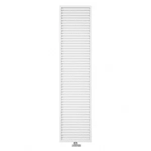 300x1600 T20 - 1256 Watt | Vertikaler Heizkörper Gerippte Front - Weiß