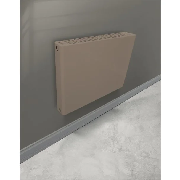 Flache Heizkörperabdeckung Cappuccino + Heizkörper ECO 8 T22 500x1000