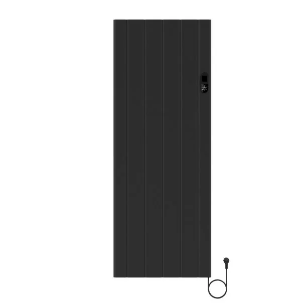 160x60 cm 2000 W – E-Plate Schwarz mit WLAN – Elektrischer Vertikalheizkörper