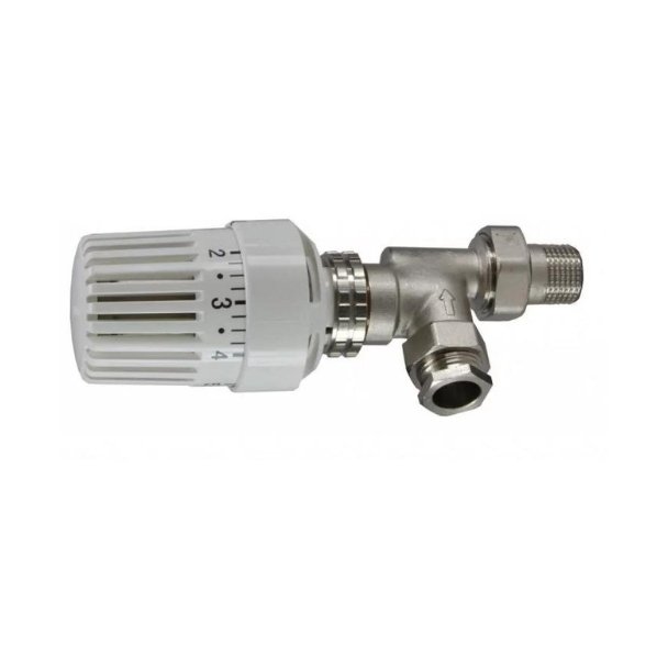Thermostat-Heizkörperventil Gegenüberliegende Eckform